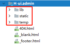 h-ui-admin目录结构